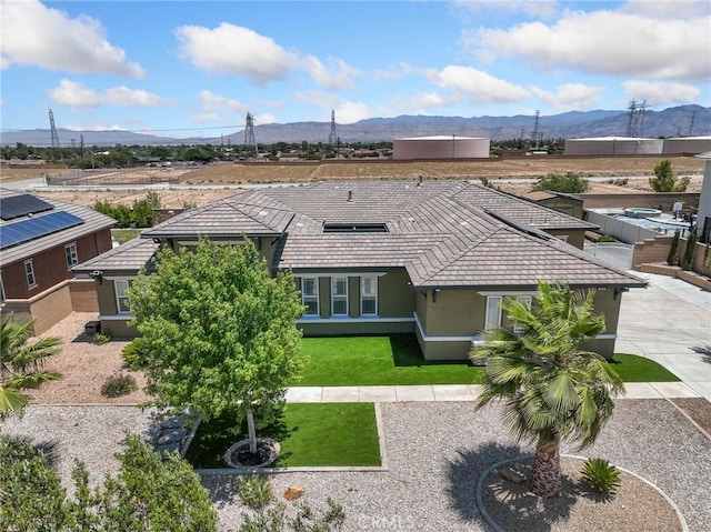 7219 Evening Star Rose Ct, Oak Hills, CA 92344 - bird's eye view of a mountainous background