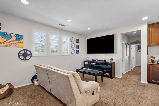 1341 Stanfill Rd, Palmdale, CA 93551 - living room featuring light colored carpet and recessed lighting