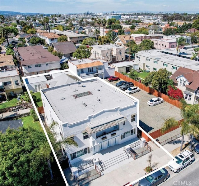1113 Pacific Ave, Long Beach, CA 90813 - aerial view of property and surrounding area featuring property boundaries highlighted
