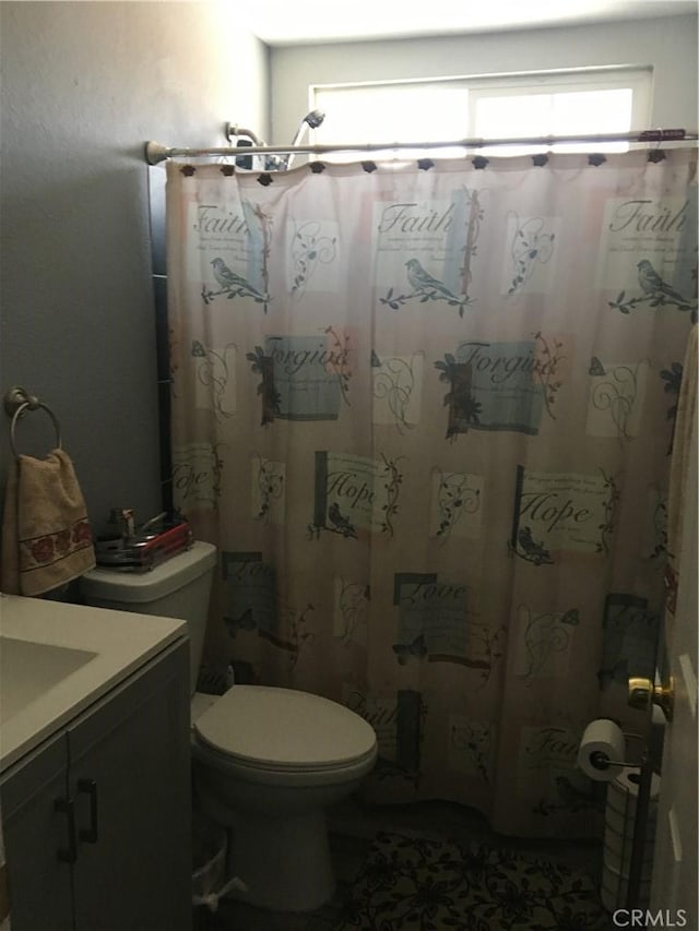 16472 Vine St, Hesperia, CA 92345 - bathroom featuring vanity and a shower with shower curtain
