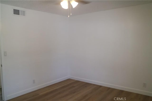 14299 La Paz Dr Unit 6, Victorville, CA 92395 - unfurnished room featuring a ceiling fan and wood finished floors