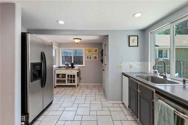 22989 Pine Ln, Crestline, CA 92325 - kitchen featuring stainless steel appliances and recessed lighting