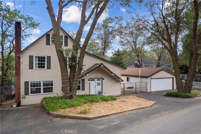 29289 Lake View Dr, Cedar Glen, CA 92321 - view of front of home featuring a chimney and an outdoor structure