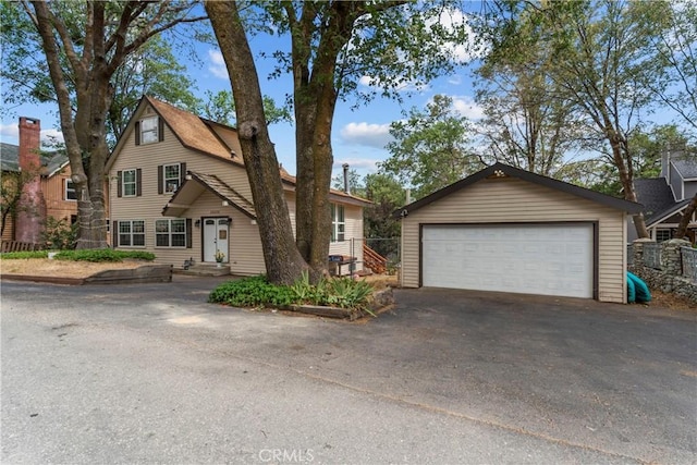 29289 Lake View Dr, Cedar Glen, CA 92321 - traditional-style house with a detached garage and an outbuilding
