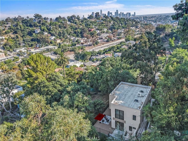 2315 Loma Vista Pl, Los Angeles, CA 90039 - aerial view of property's location featuring a tree filled landscape