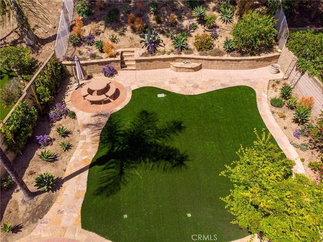15535 Mallory Ct, Moorpark, CA 93021 - view of yard featuring a patio area