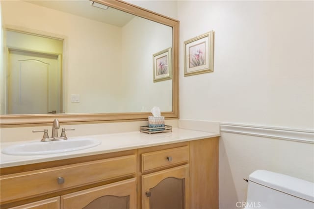 15535 Mallory Ct, Moorpark, CA 93021 - half bath featuring vanity and toilet