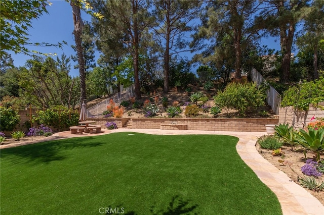 15535 Mallory Ct, Moorpark, CA 93021 - fenced backyard featuring a patio