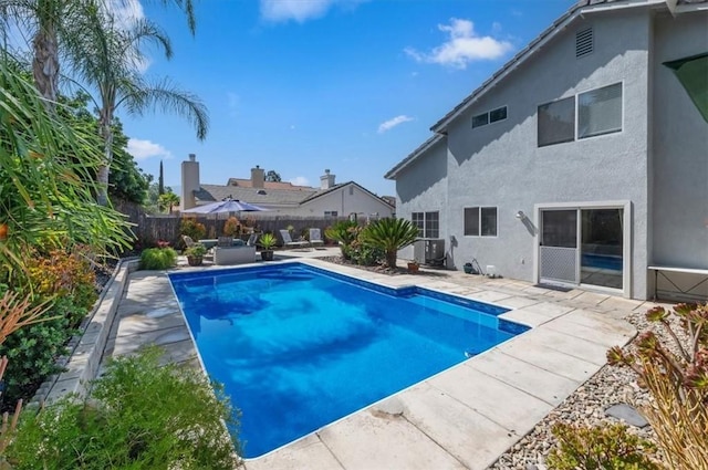 44938 Tehachapi, Temecula, CA 92592 - view of pool featuring a patio and a fenced backyard