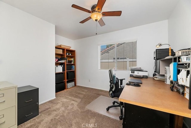 44938 Tehachapi, Temecula, CA 92592 - office area with ceiling fan and light carpet