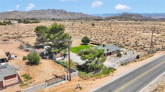 15761 Joshua Rd, Apple Valley, CA 92307 - aerial view of sparsely populated area with a desert landscape and a mountainous background