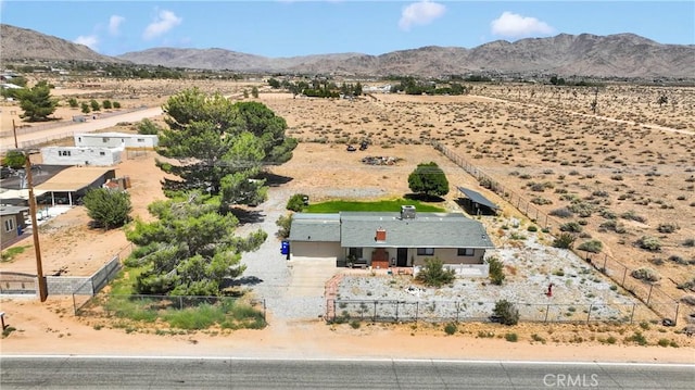 15761 Joshua Rd, Apple Valley, CA 92307 - aerial view of sparsely populated area with a desert landscape and a mountain backdrop