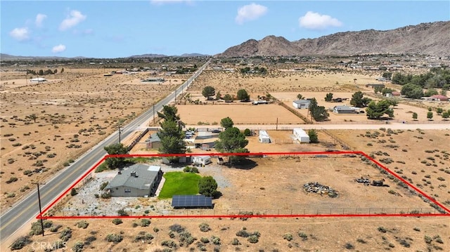 15761 Joshua Rd, Apple Valley, CA 92307 - overview of rural landscape with property boundaries highlighted