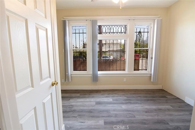 1703 Toberman St, Los Angeles, CA 90015 - doorway with wood finished floors and healthy amount of natural light