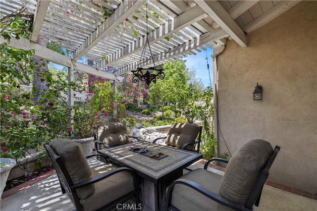 71 Via Barcaza, Coto De Caza, CA 92679 - view of patio / terrace with a pergola and outdoor dining space