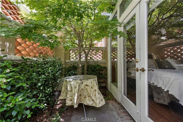 71 Via Barcaza, Coto De Caza, CA 92679 - view of patio with french doors