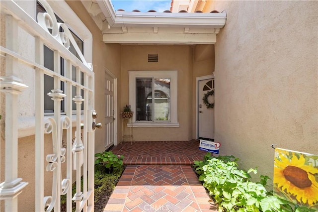 71 Via Barcaza, Coto De Caza, CA 92679 - doorway to property featuring stucco siding
