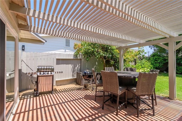 8042 Driftwood Dr, Huntington Beach, CA 92646 - view of patio / terrace with area for grilling, outdoor dining area, and a pergola