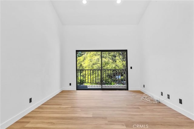 4210 Via Arbolada Unit 317, Los Angeles, CA 90042 - unfurnished room featuring recessed lighting and light wood-style flooring