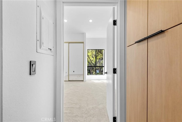4210 Via Arbolada Unit 317, Los Angeles, CA 90042 - corridor featuring carpet floors and electric panel