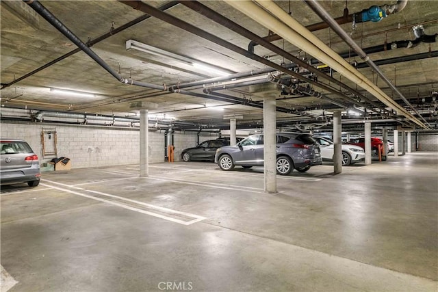 4210 Via Arbolada Unit 317, Los Angeles, CA 90042 - parking deck featuring concrete block wall