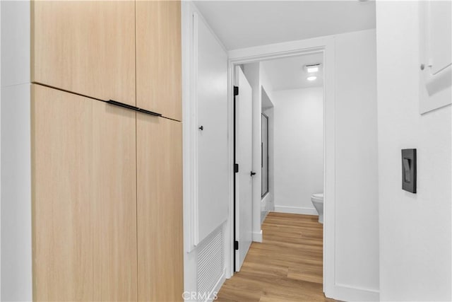 4210 Via Arbolada Unit 317, Los Angeles, CA 90042 - hall featuring light wood-style floors and baseboards