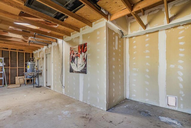 29556 Sierra Rojo Ln, Valley Center, CA 92082 - basement featuring a garage and water heater