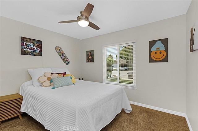 4004 Polk Ct, Chino, CA 91710 - carpeted bedroom with baseboards and ceiling fan