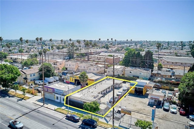 8115 S Figueroa St S, Los Angeles, CA 90003 - view of urban area featuring property boundaries highlighted and industrial structures