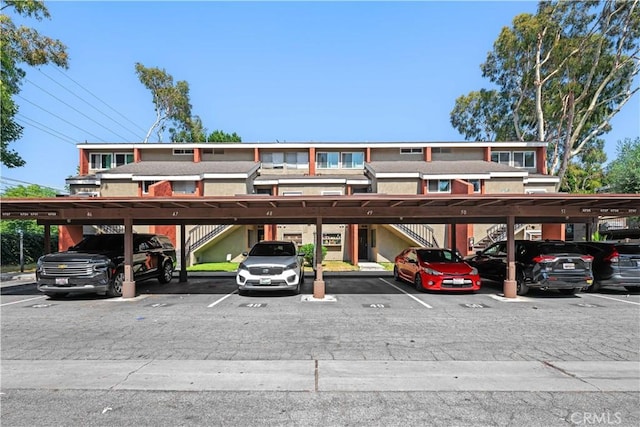 6741 Caro St, Paramount, CA 90723 - covered parking lot with stairway