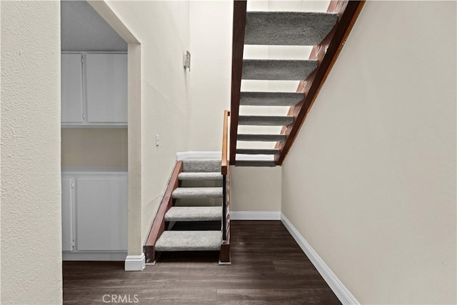 6741 Caro St, Paramount, CA 90723 - stairs featuring wood finished floors