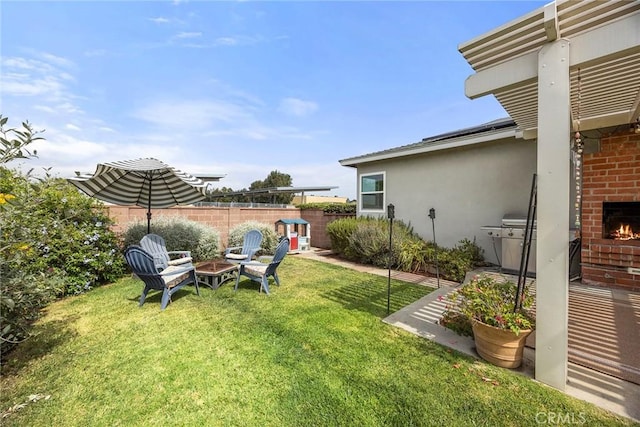 1642 W Woodcrest Ave, Fullerton, CA 92833 - view of yard with a fire pit