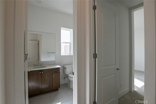 20552 Edgewood Ct, Chatsworth, CA 91311 - bathroom with vanity and tile patterned floors