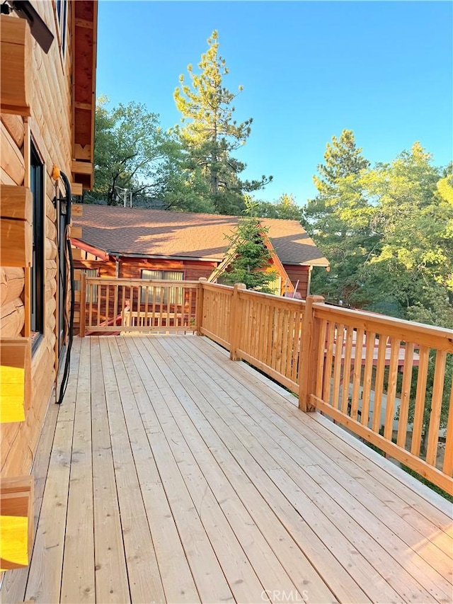 33149 Holcomb Creek Dr, Green Valley Lake, CA 92341 - view of wooden deck