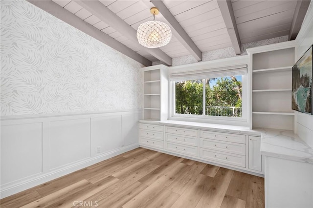 362 Vista Madera, Newport Beach, CA 92660 - walk in closet with light wood finished floors and beamed ceiling