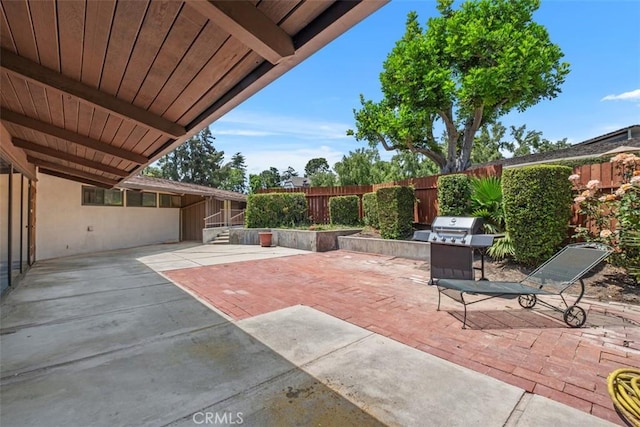 1815 Ladera Vista Pl, Fullerton, CA 92831 - fenced backyard featuring a patio area and grilling area