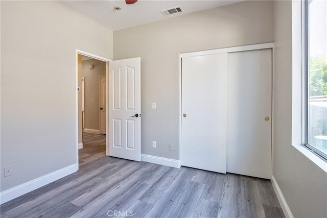 41808 Vardon Dr, Temecula, CA 92591 - unfurnished bedroom with wood finished floors and a closet