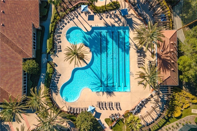 41808 Vardon Dr, Temecula, CA 92591 - drone / aerial view of a pool