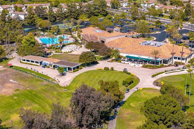 41808 Vardon Dr, Temecula, CA 92591 - aerial view of a pool and a local golf course