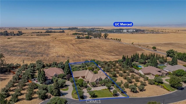 2882 Trovare Ct, Merced, CA 95340 - view of rural area with property parcel outlined
