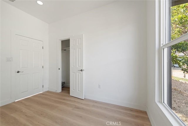 2158 10th St, Riverside, CA 92507 - unfurnished bedroom featuring light wood-style floors and recessed lighting