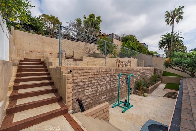4510 S Mullen Ave, View Park, CA 90043 - view of patio / terrace with stairs
