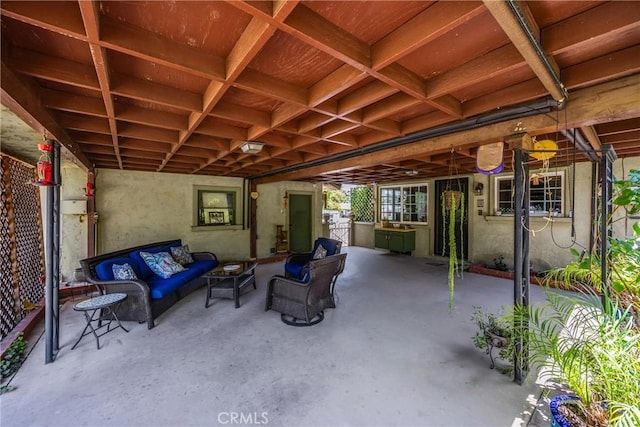 1210 W Marshall Blvd, San Bernardino, CA 92405 - view of patio / terrace with outdoor lounge area