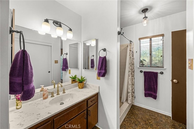 1210 W Marshall Blvd, San Bernardino, CA 92405 - bathroom featuring vanity and a stall shower
