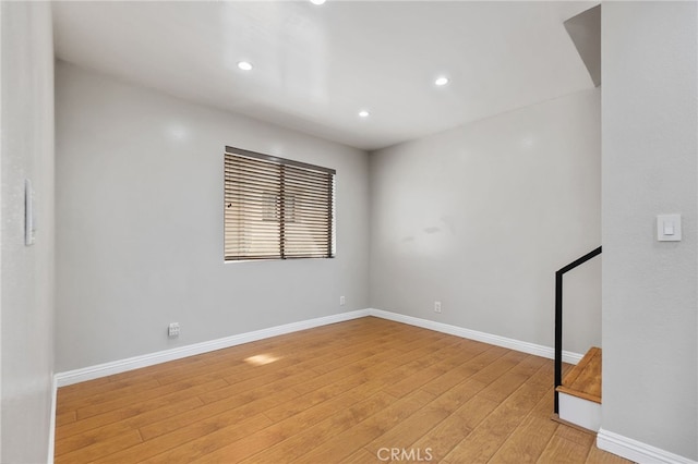 2621 E 20th St Unit 12, Signal Hill, CA 90755 - unfurnished room featuring light wood-style flooring and recessed lighting