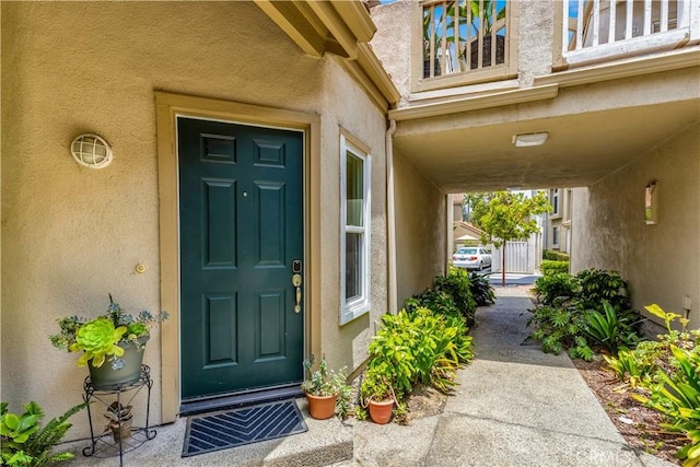 2 Daytona Unit 129, Laguna Niguel, CA 92677 - view of exterior entry with stucco siding