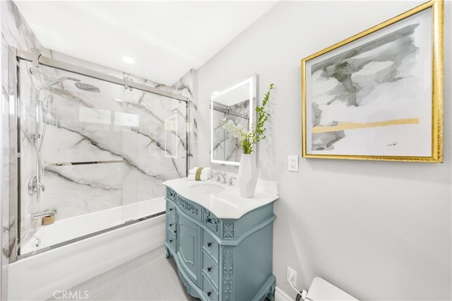 25981 Cordillera Dr, Mission Viejo, CA 92691 - full bathroom with bath / shower combo with glass door and vanity