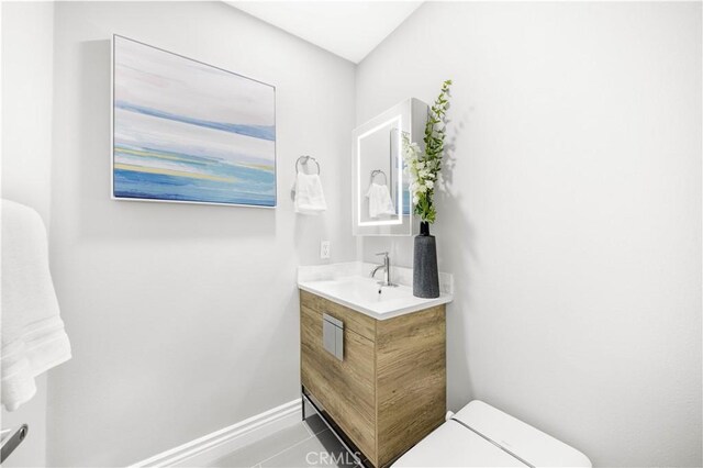 25981 Cordillera Dr, Mission Viejo, CA 92691 - bathroom featuring vanity and tile patterned flooring