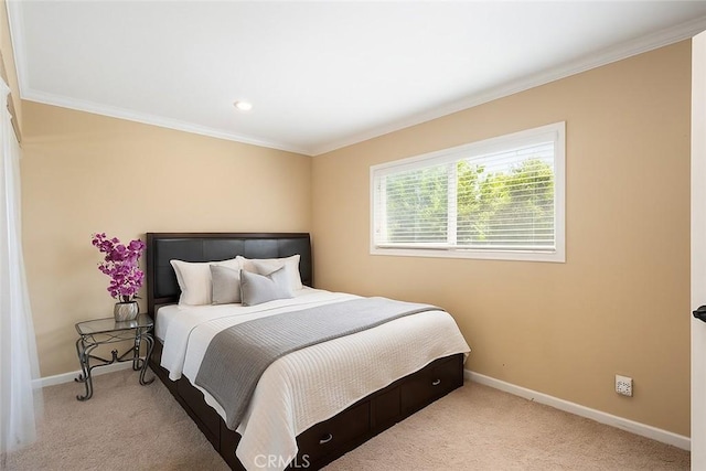 4943 Bresee Ave, Baldwin Park, CA 91706 - bedroom featuring carpet and crown molding