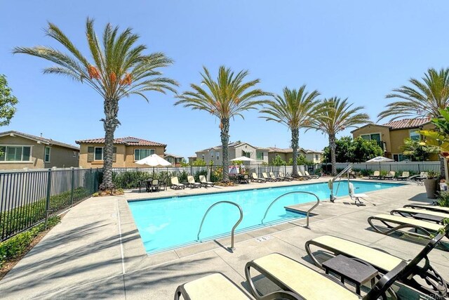 1201 Via Lucero, Oceanside, CA 92056 - community pool featuring a residential view and a patio